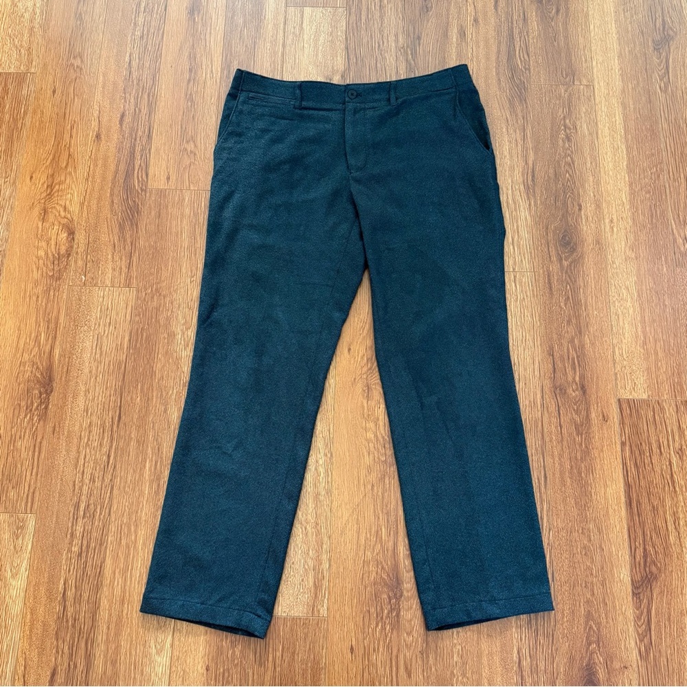 Armani Collezioni Dark Gray Twill Dress Pants Men's 38 Flat Front MCP51K